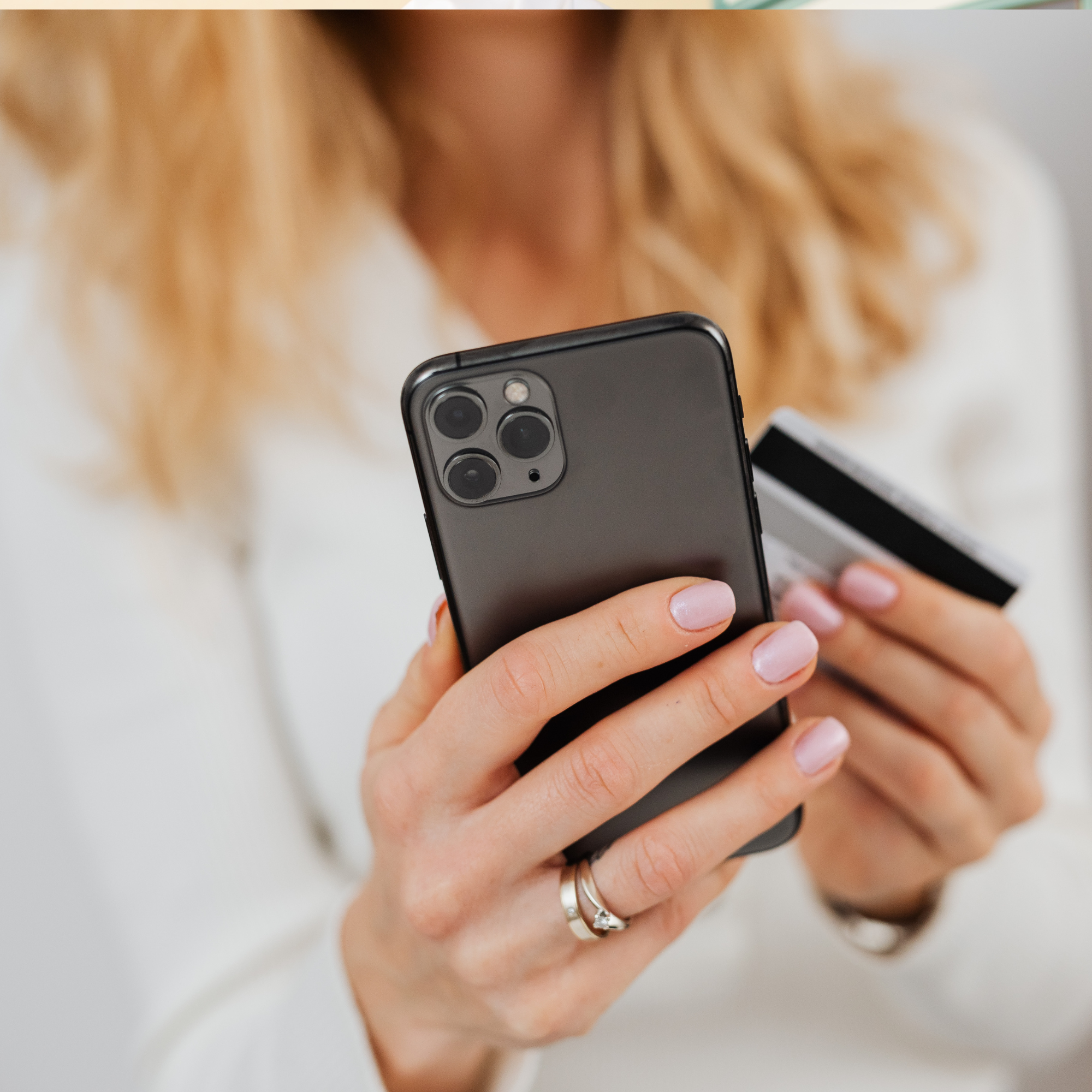 Customer ordering on phone